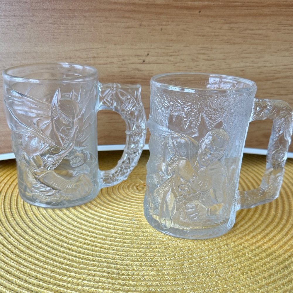 Batman and Robin vintage McDonald’s glasses